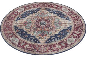 Kusový koberec Asmar 104017 Indigo/Blue kruh