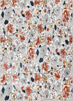 Kusový koberec Botanic 65239 flowers grey