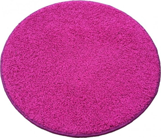 Kusový koberec Color Shaggy růžový, průměr 120 cm