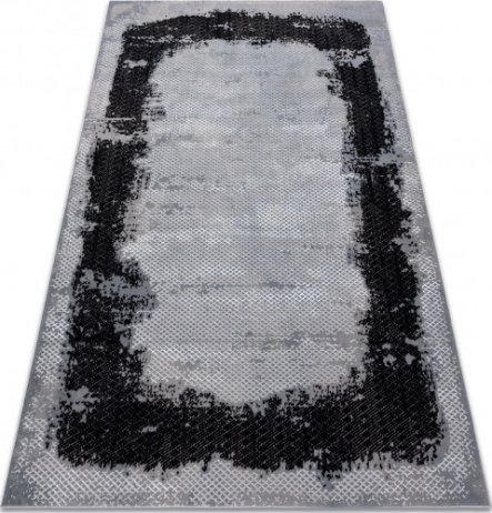 Kusový koberec Core A004 Frame black/light grey
