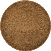Kulatý koberec Elite Shaggy světle hnědý, 120 cm