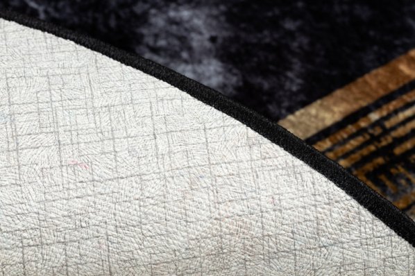 Kusový koberec Miro 51278.809 Marble black / gold