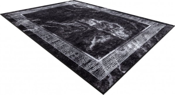 Kusový koberec Miro 51278.810 Marble black / white