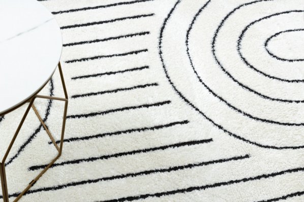 Kusový koberec Mode 8494 geometric cream/black