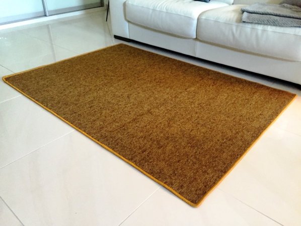 Kusový koberec Modena zlatohnědá