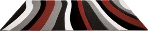 Kusový koberec Moderno 904 grey-red stripe
