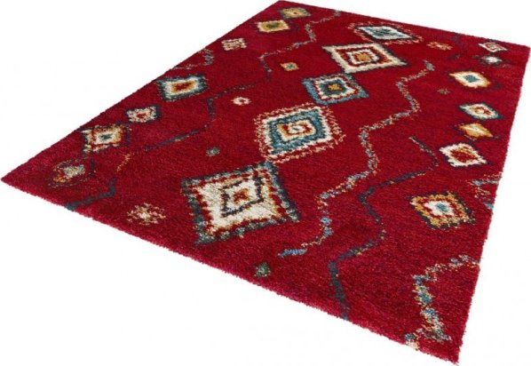 Kusový koberec Nomadic 102692 Geometric Rot
