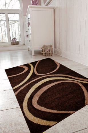 Hnědý kusový koberec Rumba 1160, 160x200cm