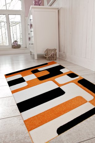 Kusový koberec Rumba 5240A, oranžový
