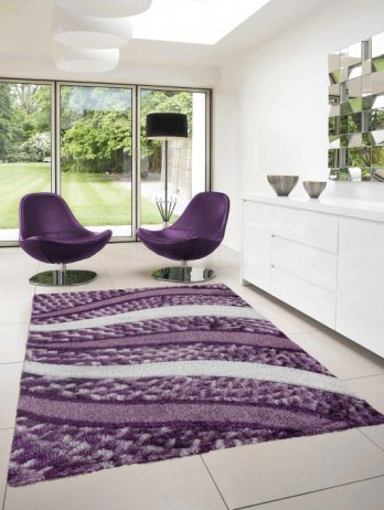 Kusový koberec Simay 8040 lila