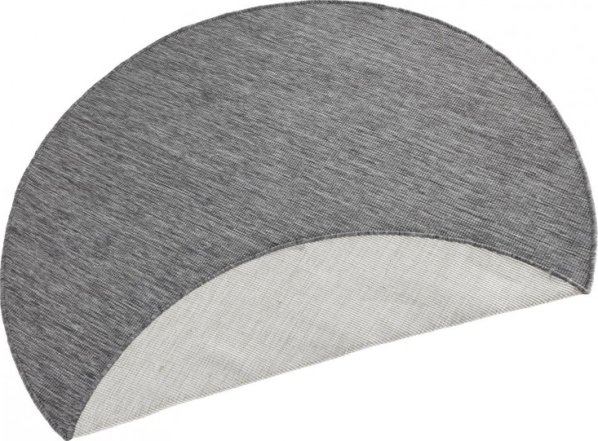 Kusový koberec Twin-Wendeteppiche 103097 grau creme kruh