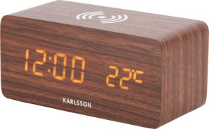 LED budík - hodiny 5933DW Karlsson s nabíjením 15cm