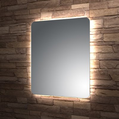 LED zrcadlo Glow GLO-C1 oblé rohy
