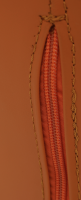 Luxusní otočné křeslo Dressa ekokůže oranžová