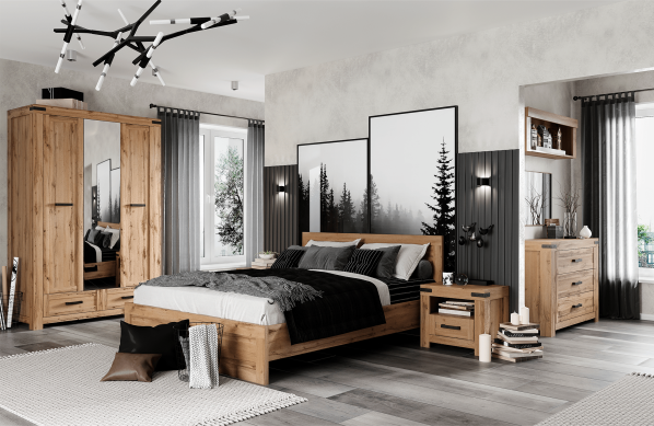 Manželská postel Mountart 160x200 cm