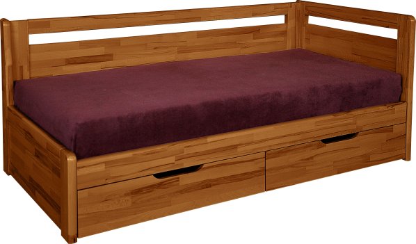 AKCE Rozkládací postel Kombi, s roštem a matrací