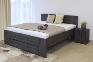 Moderní postel s děleným čelem Lorano