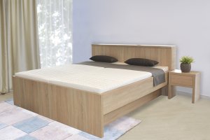 Designová postel Tropea s úložným boxem u hlavy