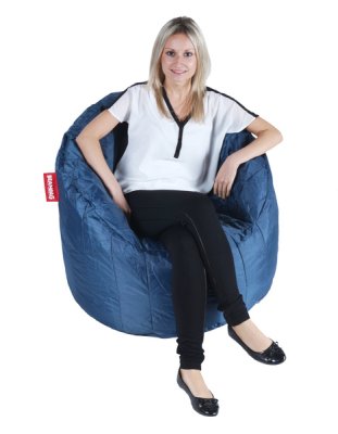 Modrý sedací vak BeanBag Lumin Chair