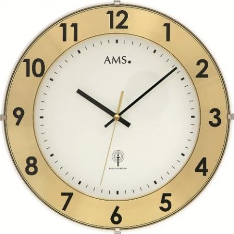Nástěnné hodiny 5947 AMS řízené rádiovým signálem 30cm