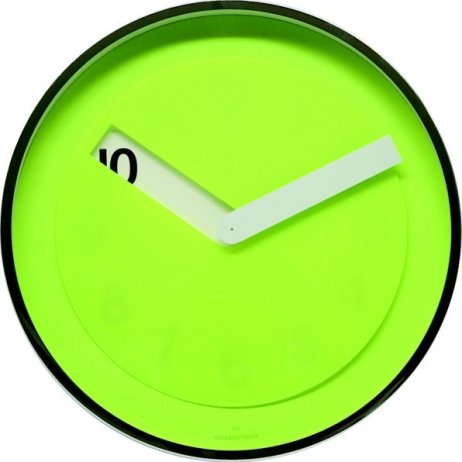 Nástěnné hodiny Twins 08 green 30cm