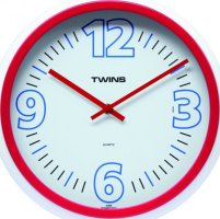 Nástěnné hodiny Twins 2896 red 31cm