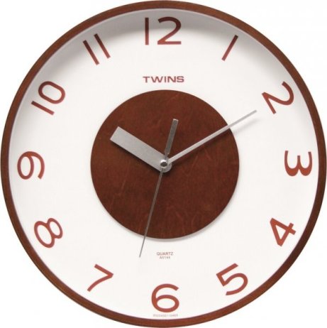 Nástěnné hodiny Twins 5144 wenge 30cm