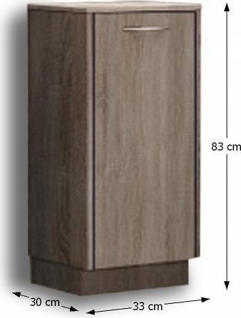Koupelnová nízká skříňka OLIVIA TR12, dub sonoma truffle