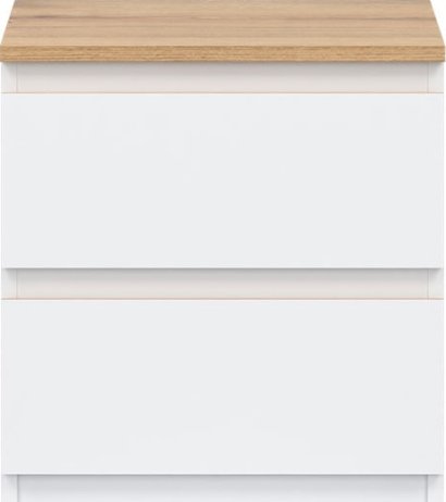 Noční stolek Remi RM12 bílá/dub evoke