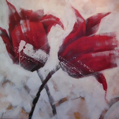 Obraz - Dva červené květy