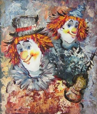 Obraz  - Dva klauni