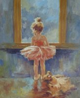 Obraz - Malá baletka, 50x60 cm