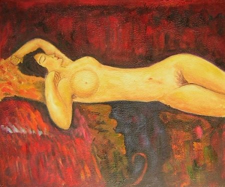 Obraz - Spící nahá žena