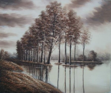 Obraz - Stromy ve vodě