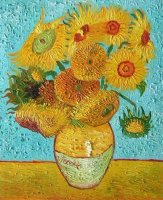 Obraz - Váza s 15 slunečnicemi