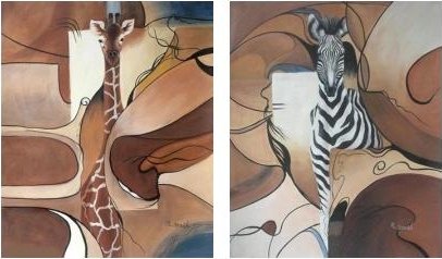 Obrazy - Africká zvířata