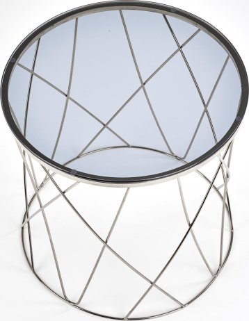 Odkládací stolek SELENA, chrom/sklo