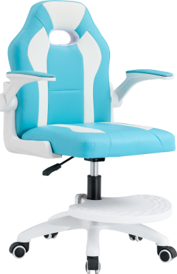 Otočná židle Milar modrá/bílá