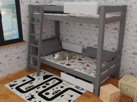 Patrová postel 8X8 03A bezbarvý lak