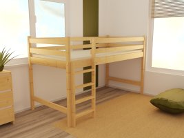 Patrová zvýšená postel ZP 002 bezbarvý lak