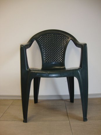 Plastová zahradní židle Camelie, tmavě zelená