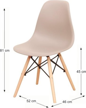 Plastová židle CINKLA 2 NEW, teplá šedá