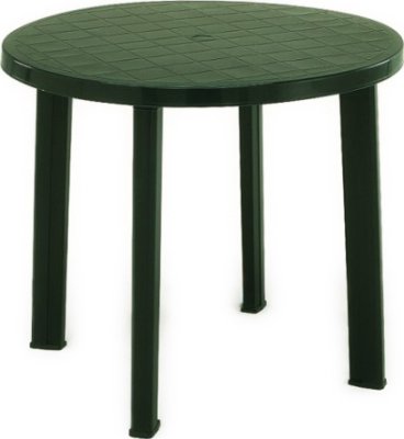 Plastový zahradní stůl Tondo, zelený