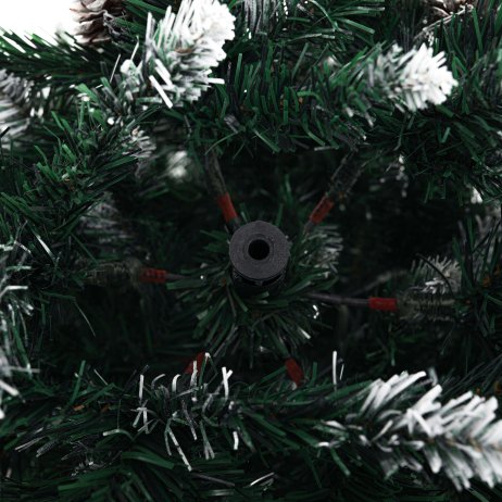 Posněžený vánoční stromek se šiškami CHRISTMAS TYP 2, 210 cm