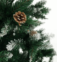 Posněžený vánoční stromek se šiškami CHRISTMAS TYP 4, 180 cm