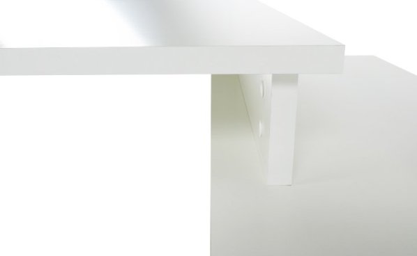 Psací stůl DALTON 2 NEW VE 02, bílá/šedá