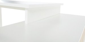 Psací stůl DALTON 2 NEW VE 02, bílá/šedá