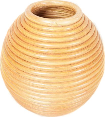 Ratanová váza kulatá - odstín olše