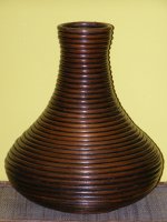 Ratanová váza V2-tmavá