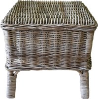 Ratanový obývací stolek GREY - šedý ratan